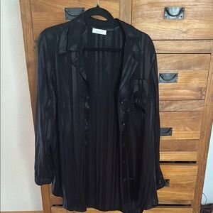 Anine Bing Black Button Down Shirt